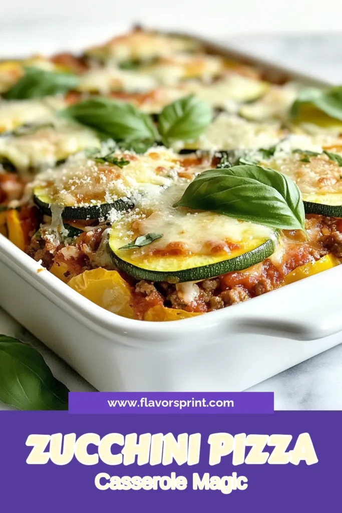 Discover the deliciousness of Zucchini Pizza Casserole! This easy zucchini recipe is a perfect low-carb casserole alternative, featuring ground turkey for a healthy twist on pizza night. Packed with flavor and nutrients, it's an ideal choice for anyone looking for healthy pizza alternatives. Dive into this tasty dish that the whole family will love. Try this recipe today and save it for later! #ZucchiniPizzaCasserole #LowCarbRecipes #GroundTurkeyRecipes #HealthyCooking