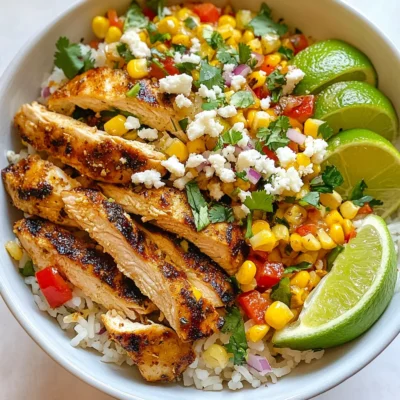 Street Corn Chicken Rice Bowl Flavorful and Easy Meal
