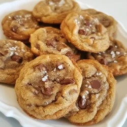 - 2 ½ cups all-purpose flour - 1 teaspoon baking soda - 1 teaspoon salt - 1 cup unsalted butter, softened - ¾ cup granulated sugar - ¾ cup brown sugar, packed - 2 large eggs - 1 teaspoon vanilla extract - 2 cups semi-sweet chocolate chips - 1 cup chopped walnuts (optional) - Flaky sea salt for sprinkling When it comes to creating bakery-style thick chocolate chip cookies, the right ingredients make all the difference. I use a blend of dry and wet ingredients to achieve that perfect chewy texture. Dry Ingredients are the foundation. I start with 2 ½ cups of all-purpose flour. This adds structure. The 1 teaspoon of baking soda helps them rise, while the 1 teaspoon of salt balances the sweetness. Next, the Wet Ingredients bring the cookies to life. I use 1 cup of softened unsalted butter for rich flavor. Mixing in ¾ cup of granulated sugar and ¾ cup of packed brown sugar gives depth. The 2 large eggs bind everything together, and 1 teaspoon of vanilla extract adds a warm note. Finally, the Mix-Ins make these cookies special. I love using 2 cups of semi-sweet chocolate chips for that gooey goodness. If you want a little crunch, I recommend adding 1 cup of chopped walnuts. Don't forget a sprinkle of flaky sea salt on top for a touch of gourmet flair! {{ingredient_image_1}} - Preheat the oven to 350°F (175°C) and line baking sheets with parchment paper. - In a medium bowl, whisk together 2 ½ cups of all-purpose flour, 1 teaspoon of baking soda, and 1 teaspoon of salt. This mix helps the cookies rise. - In a large bowl, beat 1 cup of softened unsalted butter with ¾ cup of granulated sugar and ¾ cup of packed brown sugar. Use an electric mixer at medium speed. Aim for 2-3 minutes until it's light and fluffy. - Add 2 large eggs, one by one, mixing well after each. Stir in 1 teaspoon of vanilla extract to add flavor. - Gradually mix in the dry ingredients. Keep the mixer on low speed until just combined. Be careful not to overmix; this keeps the cookies soft. - Fold in 2 cups of semi-sweet chocolate chips and, if you like, 1 cup of chopped walnuts. Use a spatula to ensure even distribution. - Using a large cookie scoop or a tablespoon, drop dough portions (about 2 tablespoons each) onto the prepared baking sheets. Space them about 2 inches apart. - Bake in the preheated oven for 12-14 minutes. Look for golden edges and soft centers. They should be slightly undercooked for that perfect chewy bite! - Remove the cookies and sprinkle with flaky sea salt right away. Let them cool on the baking sheets for about 5 minutes before moving them to wire racks to cool completely. Using soft butter is key to great cookies. It helps the dough mix well and traps air. This creates a light and fluffy texture. Always take your butter out of the fridge ahead of time. Letting it sit for about an hour works well. Do not overmix the dough. Mixing too much can make your cookies tough. Once you add the dry ingredients, mix just until combined. You want some lumps to keep them soft. To know when your cookies are done, watch the edges. They should be golden brown. The centers may look soft and puffy. This is okay! They will firm up as they cool. For the best texture, cool your cookies on wire racks. This allows air to circulate. If you let them sit on the baking sheet too long, they can get soggy. Serve your cookies warm on a rustic wooden board. This adds charm and makes them look nice. You can sprinkle a few extra chocolate chips on top. A light sprinkle of flaky sea salt adds a great touch too. To store your cookies, place them in an airtight container. This keeps them fresh for days. If you have leftovers, try keeping them in the fridge. They taste great cold or warmed up! Pro Tips Chill the Dough: For even thicker cookies, refrigerate the dough for at least 30 minutes before baking. This helps the cookies maintain their shape and enhances the flavors. Use Quality Chocolate: Opt for high-quality semi-sweet chocolate chips for a richer flavor. You can also mix different types of chocolate for added depth. Don’t Overbake: To achieve that perfect chewy center, take the cookies out of the oven when they are just slightly undercooked. They will continue to set as they cool. Experiment with Add-ins: Feel free to customize your cookies by adding different nuts, dried fruits, or even a sprinkle of espresso powder for a unique twist! {{image_2}} You can switch up the flavor of your cookies easily. Use dark chocolate chips instead of semi-sweet chips. This change adds a rich taste. You can also add spices like cinnamon or nutmeg. Just a pinch can make your cookies unique! If you need gluten-free options, try using gluten-free flour. Many brands work well in baking. For vegan cookies, replace the butter with coconut oil. You can use flax eggs instead of regular eggs. Just mix one tablespoon of flaxseed meal with three tablespoons of water for each egg. Get creative with add-ins! Dried fruits like cranberries or cherries can add sweetness. Nuts like pecans or almonds give a nice crunch. You can also swirl in peanut butter or caramel for a fun surprise. These little changes make your cookies special! To keep your cookies fresh at room temperature, place them in an airtight container. This method protects against air and moisture. A good container will keep them soft and chewy for days. If you want to keep them extra fresh, add a slice of bread inside. The cookies will absorb the moisture from the bread. For long-term storage, freezing is your best option. You can freeze both baked cookies and dough. To freeze baked cookies, allow them to cool completely. Then, place them in a freezer-safe bag, removing as much air as possible. For dough, scoop it into balls and freeze them on a baking sheet. Once frozen, transfer the dough balls to a bag. To thaw, simply leave them at room temperature for 30 minutes before baking. Bakery-style thick chocolate chip cookies last about one week at room temperature. When stored in the freezer, they can last up to three months. Always check for any signs of freezer burn. If stored properly, your cookies will taste just as good as the day you baked them! To make cookies thicker, you can adjust the flour ratio. Here’s how: - Use 2 ¾ cups of flour instead of 2 ½ cups. - Add a bit more flour if the dough feels too soft. - Chilling the dough for 30 minutes helps too. This firms up the fat. These small changes will help you bake cookies that are tall and fluffy. Yes, you can prepare the dough in advance. Here’s how: - Mix the dough as per the recipe steps. - After mixing, wrap the dough tightly in plastic wrap. - Freeze it for up to three months. - When ready to bake, let the dough thaw in the fridge overnight. You can bake fresh cookies whenever you want! Flat cookies can happen for several reasons. Here’s what to check: - Make sure your butter is not too warm. Softened butter should be cool. - Check your baking soda. Old baking soda may not work well. - Don’t overmix the dough. This can make cookies spread too much. By fixing these issues, you can enjoy thick cookies every time! We explored the key ingredients for delicious cookies, including dry and wet components, plus mix-ins. I shared step-by-step instructions to ensure your cookies come out perfect. Remember to consider tips for texture, baking techniques, and presentation ideas. Variations allow you to customize your cookies based on taste and dietary needs. Finally, store your treats wisely for maximum freshness. With these insights, you can make tasty cookies that everyone will enjoy!