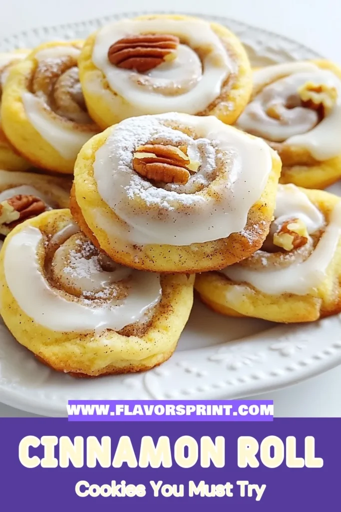 Indulge in the irresistible sweetness of homemade cinnamon roll cookies with this easy cinnamon cookies recipe. Discover how to make soft cinnamon cookie recipe that blends classic flavors into a delightful treat. Perfect for dessert with icing recipe that everyone will love! Bake these mouthwatering cinnamon roll cookies today and impress your guests! Save this recipe for a cozy baking day! #CinnamonRollCookies #EasyBaking #DessertIdeas #CookieRecipes