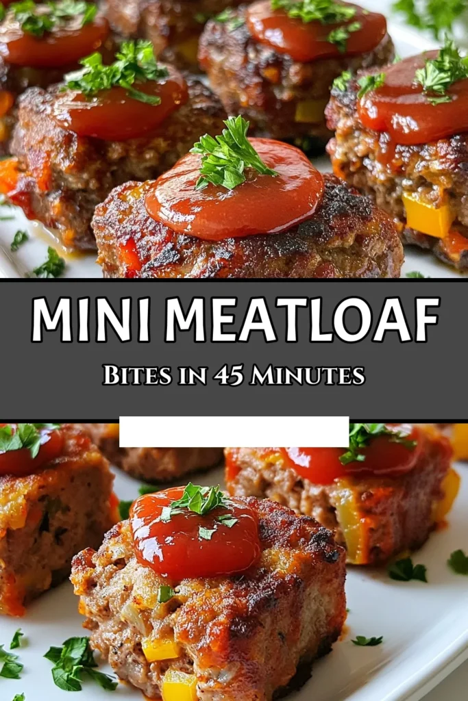 Discover this delicious mini meatloaf recipe that's perfect for a quick meal. These easy meatloaf muffins made with ground beef are not just tasty but also a great way to enjoy healthy meatloaf alternatives. Baked mini meatloaf offers a fun twist to traditional dinner and is a hit with everyone. Try this simple recipe today and delight your family! Save this for your next cooking adventure! #MiniMeatloaf #EasyMeatloafMuffins #GroundBeefMiniLoaves #HealthyDinnerIdeas