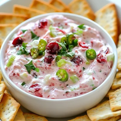 Cranberry Jalapeño Cream Cheese Dip Flavorful Delight