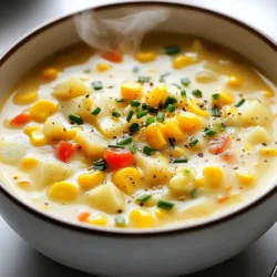 Creamy Corn Chowder Flavorful Comfort in a Bowl