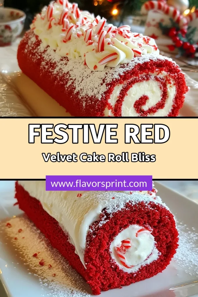 Indulge in the festive delight of a Christmas red velvet cake roll that’s perfect for holiday parties! This easy red velvet cake recipe features a luscious cream cheese filling recipe, making it a must-have holiday dessert. Impress friends and family with this stunning and delicious festive cake roll. Save this recipe to ensure your holiday celebrations are sweet and memorable. Don't forget to try it out! #RedVelvetCake #HolidayDesserts #ChristmasBaking #FestiveTreats